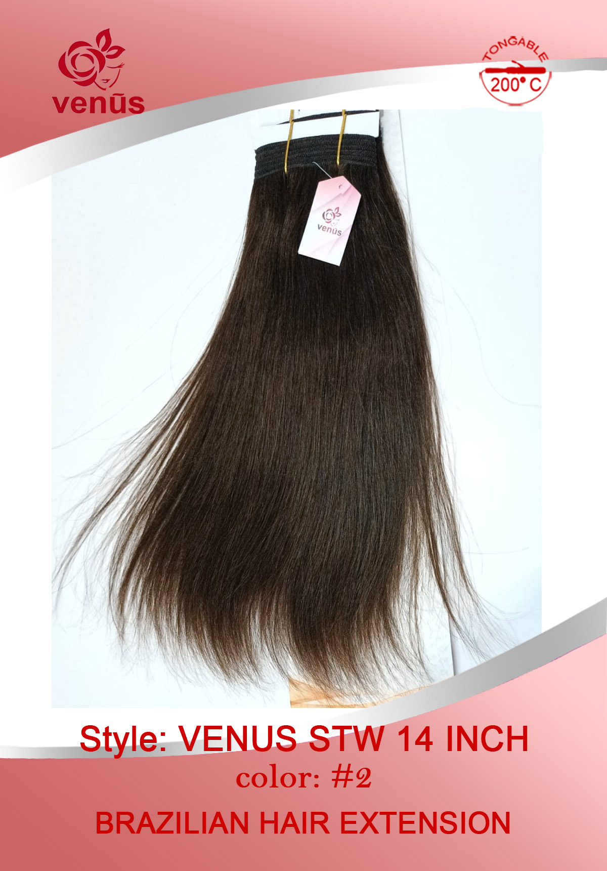 Straight weave 14 inch